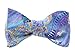 SetSense Men's Paisley Jacquard Woven Self Bow Tie Set One Size Blue / Yellow / Green