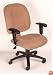 Chestnut Chenille Fabric Mid-Back Ergonomic Office Task Chair