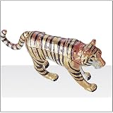 Jewelry Trinket Box with Crystal - Tiger Design