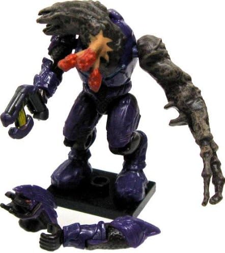 Halo Wars Mega Bloks LOOSE Mini Figure Flood Purple Infected Elite with Plasma Pistol & Alternate Parts
