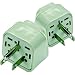 Lewis N. Clark Grounded Americas Adapter Plug - set of 2