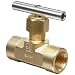 Parker V Series Brass Needle Valve, Inline, T-Bar Handle, Needle Stem, NPT Female