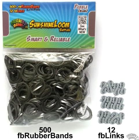 FriendlyBands fbRubberband Refill - Pebble (Silver) - Smart & Reliable
