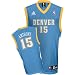 Carmelo Anthony Denver Nuggets Blue Replica Adidas NBA Jersey