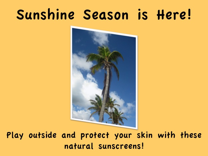 natural sunscreens