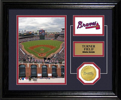 Highland Mint MLB Atlanta Braves Turner Field Desktop Photo Mint