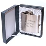 Personalised 6oz Hip Flask YOUR MESSA...