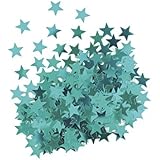 Metallic Teal Star Confetti