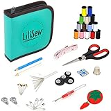 LiLiSew Hand Sewing Kit Compact with Notions,Supplies,Accessories for Beginners