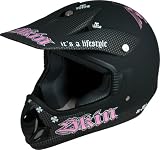 SKIN Offroad Helmet DOT Black / Pink Adult