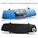 ZeroEdge Dual-lens HD DVR Car Dash Camcorder with Full 1080P Rear View Mirror with 3.7-Inch LED Display Screen Vehicle Traveling Data Recorder RS.6749.00