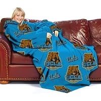 UCLA Bruins Adult Comfy Throw Blanket with Sleeves