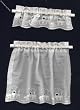 Dollhouse Miniature Choo Choo Train White Curtains