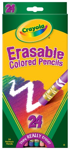 Crayola 24ct Erasable Colored Pencils