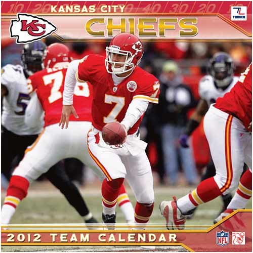 Turner Kansas City Chiefs 2012 12 x12 Wall Calendar