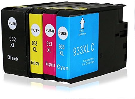 ETI Compatible HP 932XL Ink Cartridge and HP 933 Color Ink Cartridge Officejet 6100 6600 6700 7110 7610 932