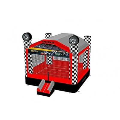 Race Car Bounce House Nascar Inflatable Commercial Moonwalk Includes 1 HP Blower and Free Shipping