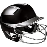 Easton Natural Two-Tone Junior Softball Batting Helmet with Mask