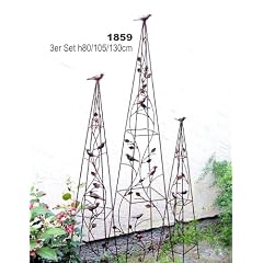 Pyramide Rankhilfe Metall 3er Set 80, 105, 130cm