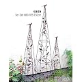 Pyramide Rankhilfe Metall 3er Set 80, 105, 130cm