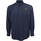 Antigua Michigan Wolverines Navy Blue Matrix Button-up Shirt