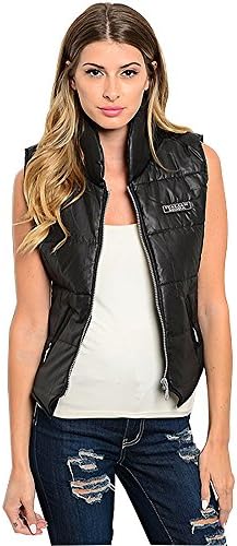 Italian Moda Women's Lightweight Quilted Vest Jacket - Large