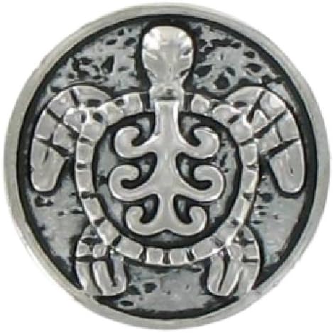 Quiges, Eligo Jewellery Silver Plated Turtle 12mm Snap Button for 12mm Snap Button Bracelets