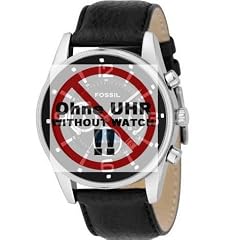 Fossil Ersatzband Uhrenarmband Leder Band 24mm Schwarz f�r FS4387