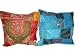 Christmas Gift-2 Burnt Orange Blue Toss Pillow Cushion Covers Free Shipping