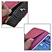 NEEWER Faux Leather Wallet Flip Case Cover Card Holder W/Zipper for Samsung Galaxy S4 I9500 (Black and Plum)