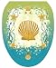 Toilet Tattoos TT-1017-O Shell Game Decorative Applique For Toilet Lid, Elongated