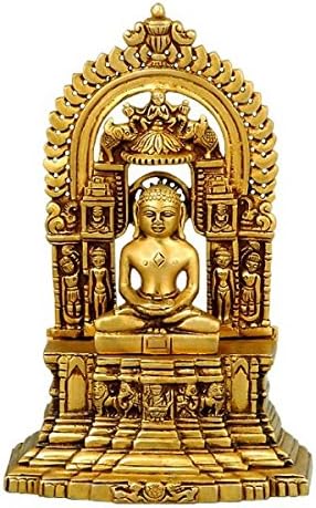 Jain Deity Bhagwan Mahaveer - Brass Statue