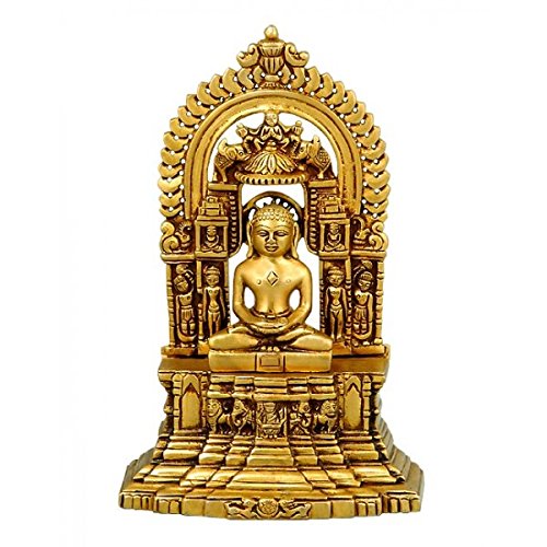 Jain Deity Bhagwan Mahaveer - Brass Statue