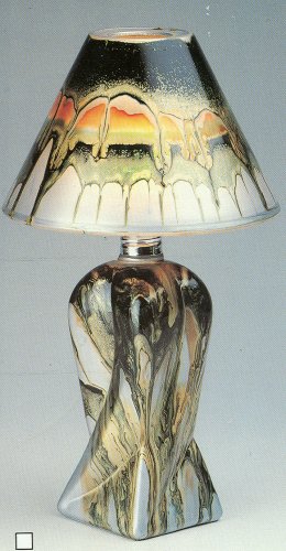 Marble-like Tea Light Lamp
