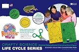 Roselle Crafty Science Printed Educational Construction Paper, "Frog and Chicken Life Cycles" Pad, 12 x 18 Inches, Assorted Colors, 60 Count (02823-7)