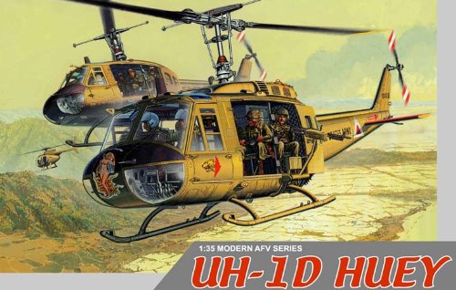 "1/35 UH-1D Helicopter ""Huey"" w/ Four Crewmen ~ Nam Series" "1/35 UH-1D Helicopter ""Huey"" w/ Four Crewmen ~ Nam Series"
