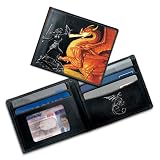 Dragon Fantasy Art Men's Leather Wallet: Forged In Fire by The Bradford Exchange