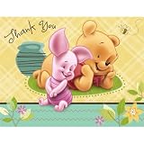Pooh Baby and Friends Baby Shower Thank you Cards