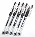 Pilot Hi-tec-c Gel Rolling Ball Pens, Ultra Fine Point,rubber Grip Type,-0.3mm-black Ink-value Set of 5