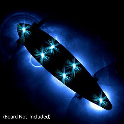 Rip Flares - Pennyboard, Longboard and Skateboard Underglow LED Lights (6 Blazin Blue)