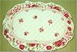 Shabby Chic "Merry Rose" Oval Quilted Bath Rug-B ECRU