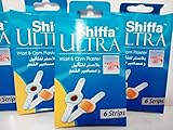 Wart Treatment Shiffa Ultra Maximum Strength Wart Remover 40% Acid Salicylic Highest Concentration Available Clear Away Wart and Corn Plaster Convenient One Step Application with Extra Cushioning for Comfortable Pain Relief (2 x 6 plasters)
