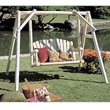 Rustic Natural Cedar Furniture Company® Cedar Log 4' American Garden Swing