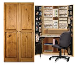 Craftbox Knotty Alder Raised Panel - Scrapbooking Storage Box