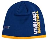 UTAH JAZZ NBA CUFFLESS TEAM KNIT BEANIE HAT/CAP BY ADDIAS-HARDWOOD CLASSICS SERIES