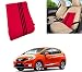 Auto Pearl-Premium Quality Orthopaedic Velvet Memory Foam Car Seat Red-3Black Strips Backrest For - Honda Jazz 2015 RS.849.00