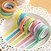 Voberry® 10x Decorative Washi Rainbow Sticky Paper Masking Adhesive Tape Scrapbooking DIY