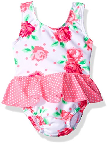 Sea Me Swim Baby Rosey 1pc Swimsuit with Built in Diaper