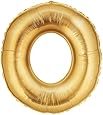 Large #0 Gold Megaloons 40" Mylar Balloon