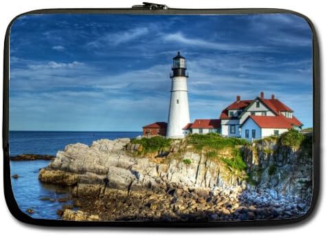 Beautiful Design Lighthouse of the Beach Macbook, Macbook Air 13 inch Laptop Sleeve / Laptop Bag / Laptop Cover / Laptop Sleeve Macbook Air Case Bags (Twin Sides)